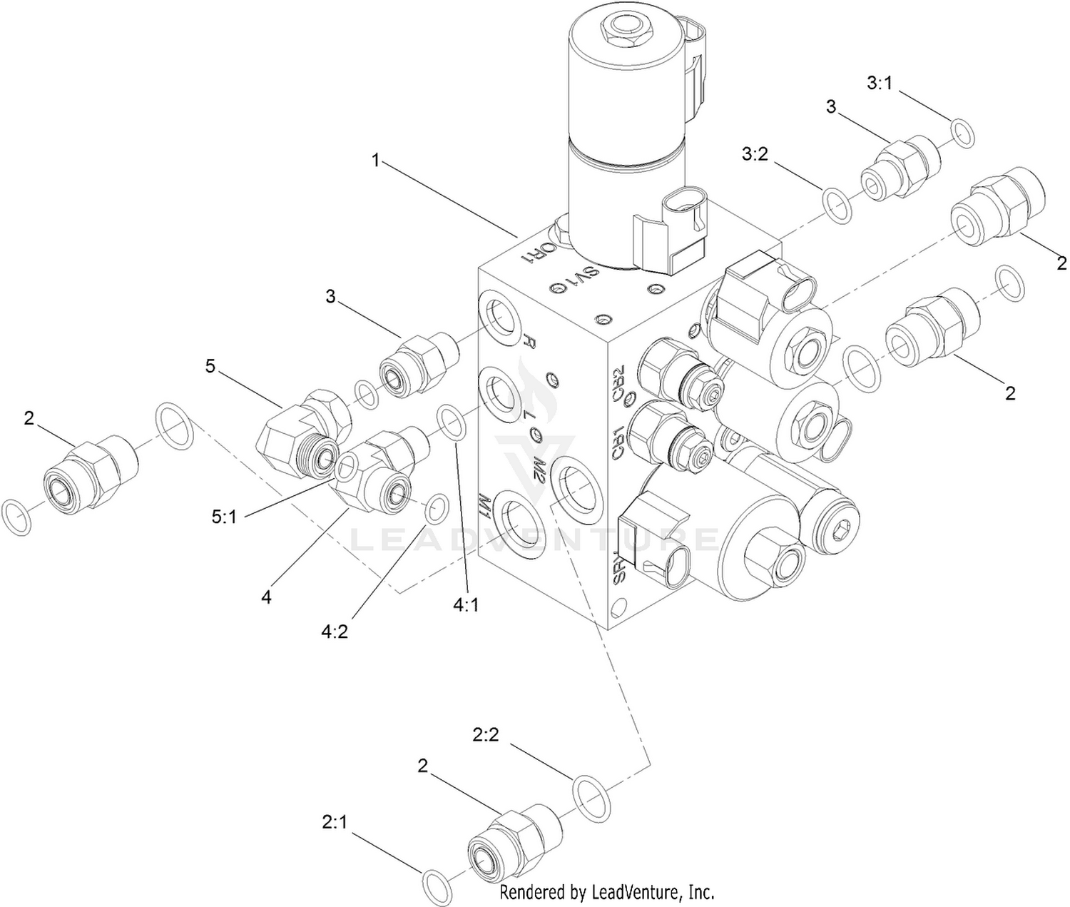 Hydraulic Manifold Assembly No. 117-8366