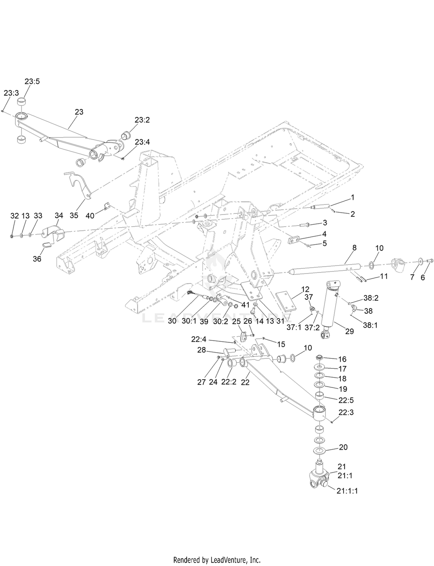Wing Lift Arm Assembly