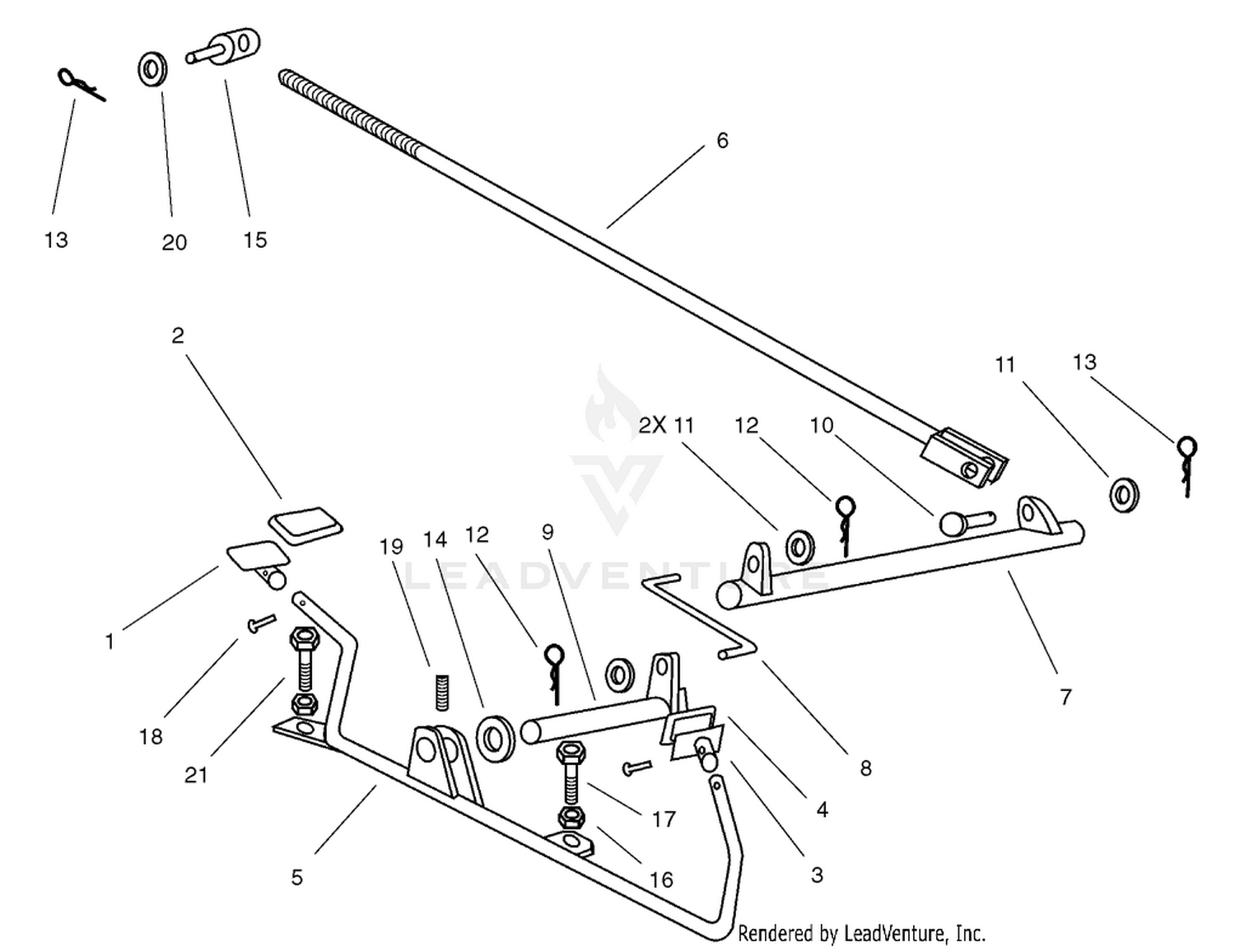 Operation Travel Pedal Assembly