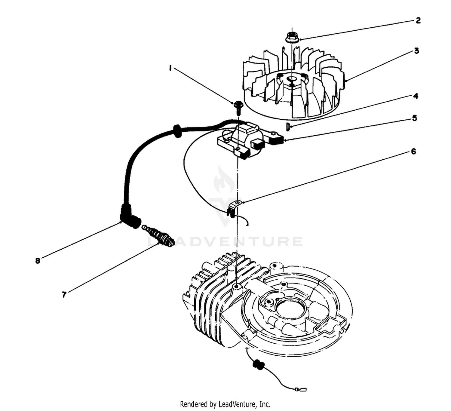 Ignition Assembly (engine Model No. 47pj8) (engine Model No. 47ph7)