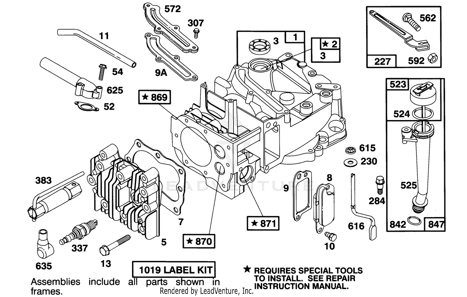 Engine Briggs  Stratton Model 122702-3171-01