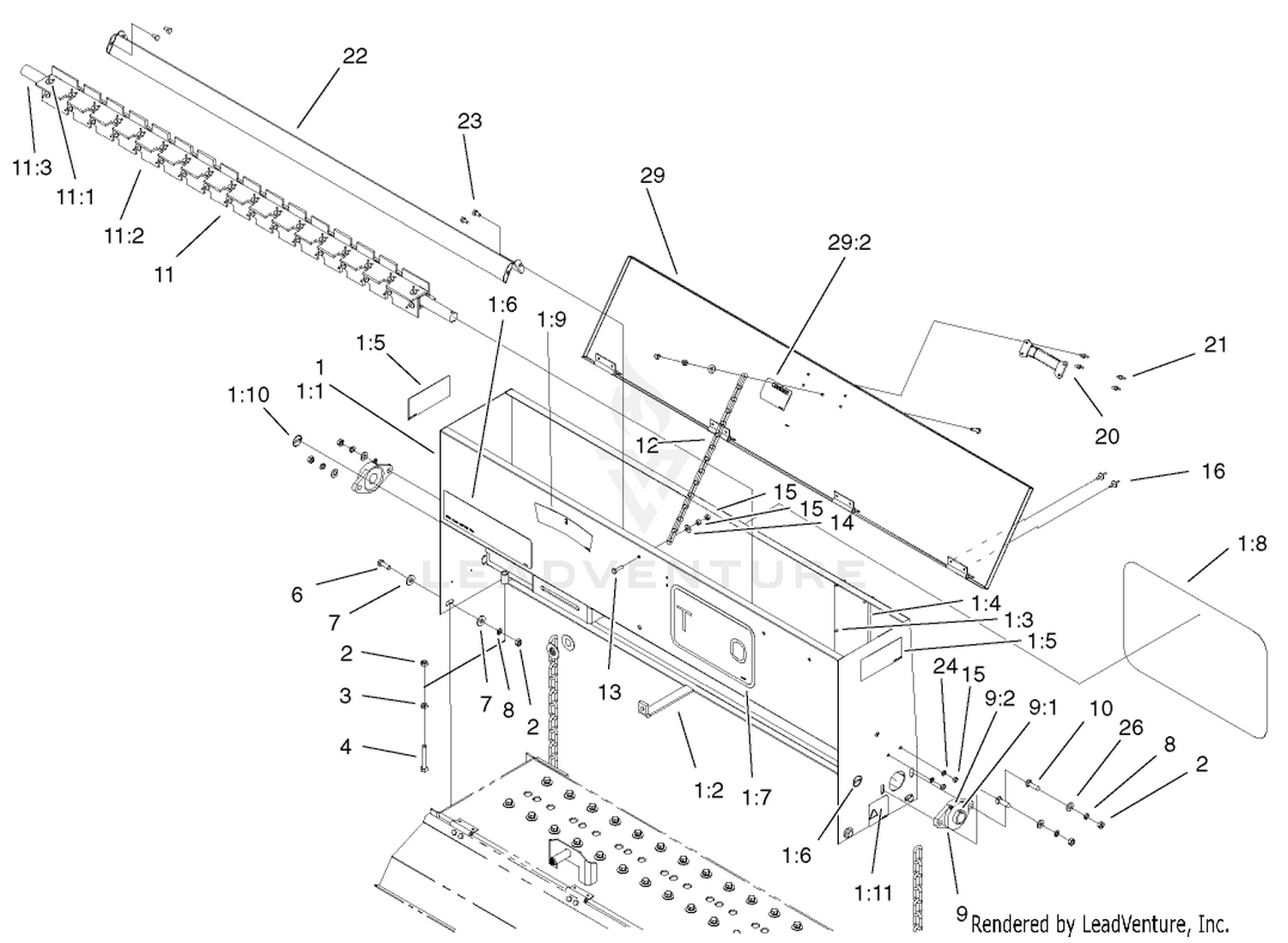 Seeder Box Assembly