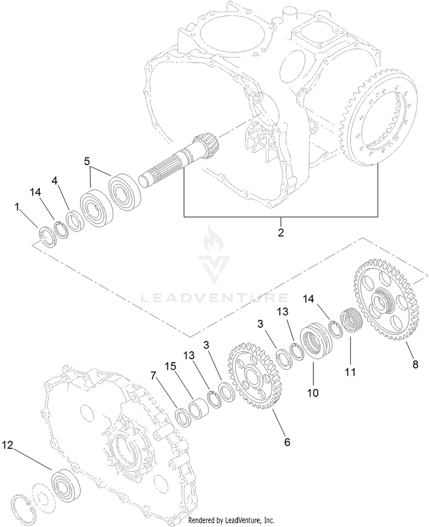 Countershaft Assembly  Transaxle Assembly No. 115-7783