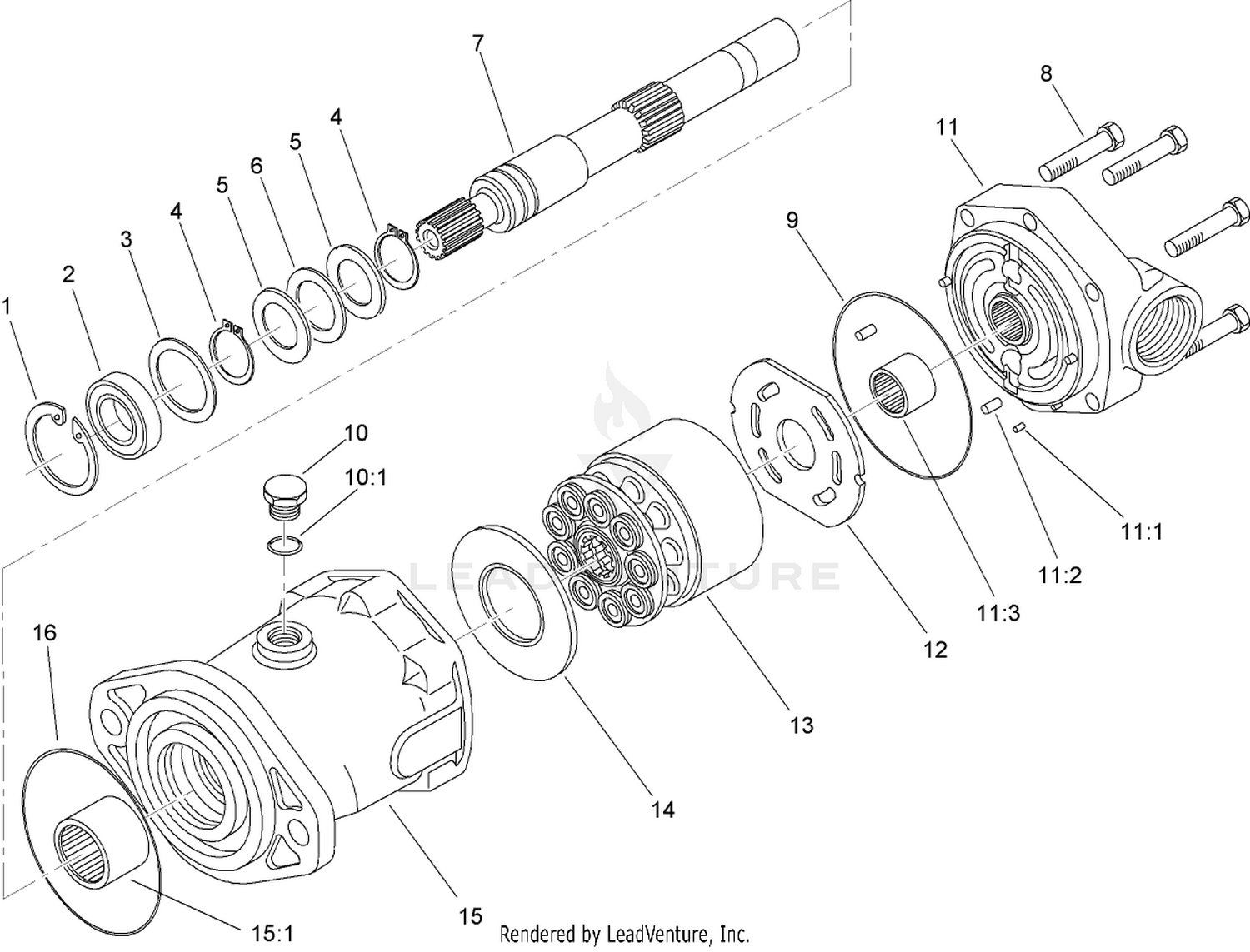 Hydraulic Motor Assembly No. 93-6488