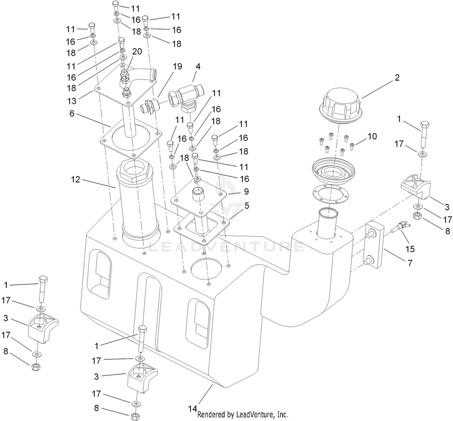 Hydraulic Oil Tank Assembly