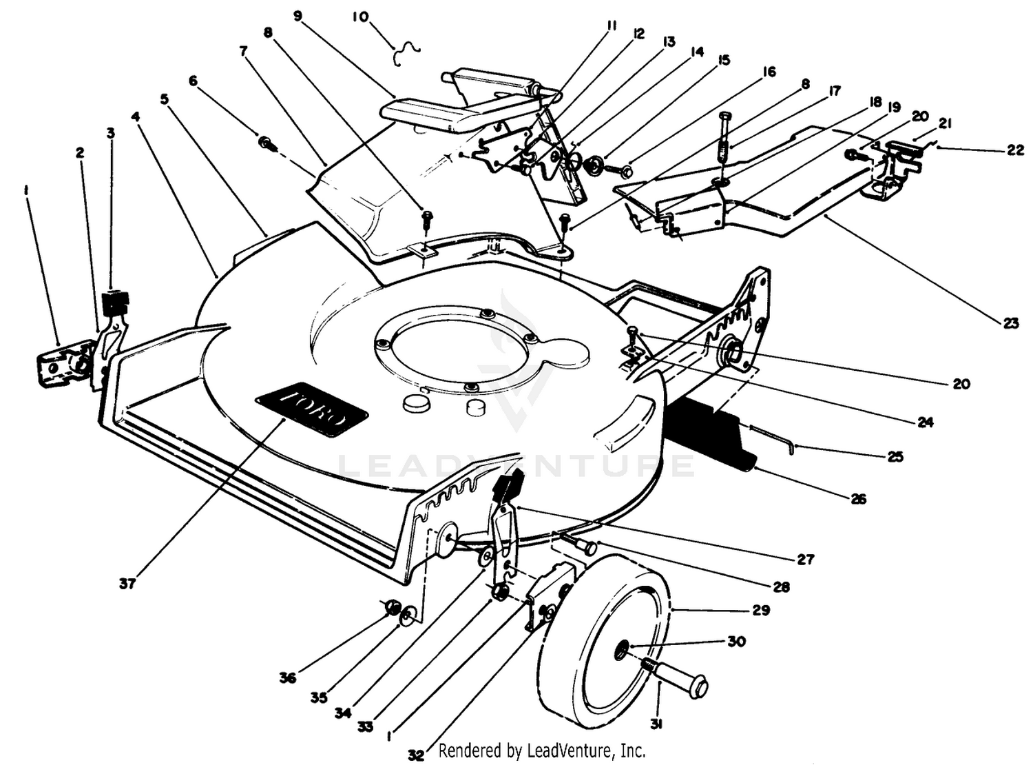 Housing Assembly (continued)(used On Serial No. 9000101 Thru 9012541)