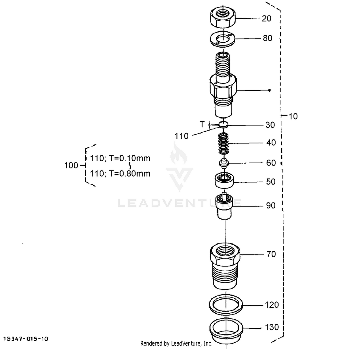 Nozzle Holder (Component Parts) Assembly