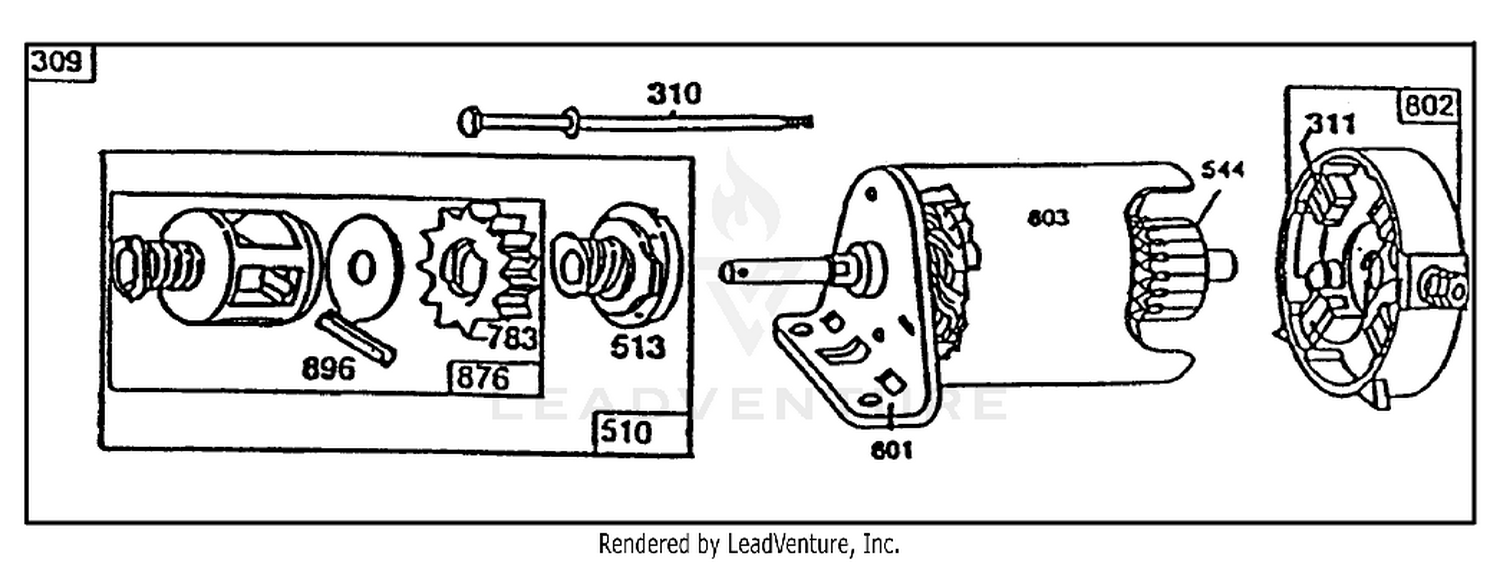 Starter-Briggs  Stratton No. 195707-0121-01