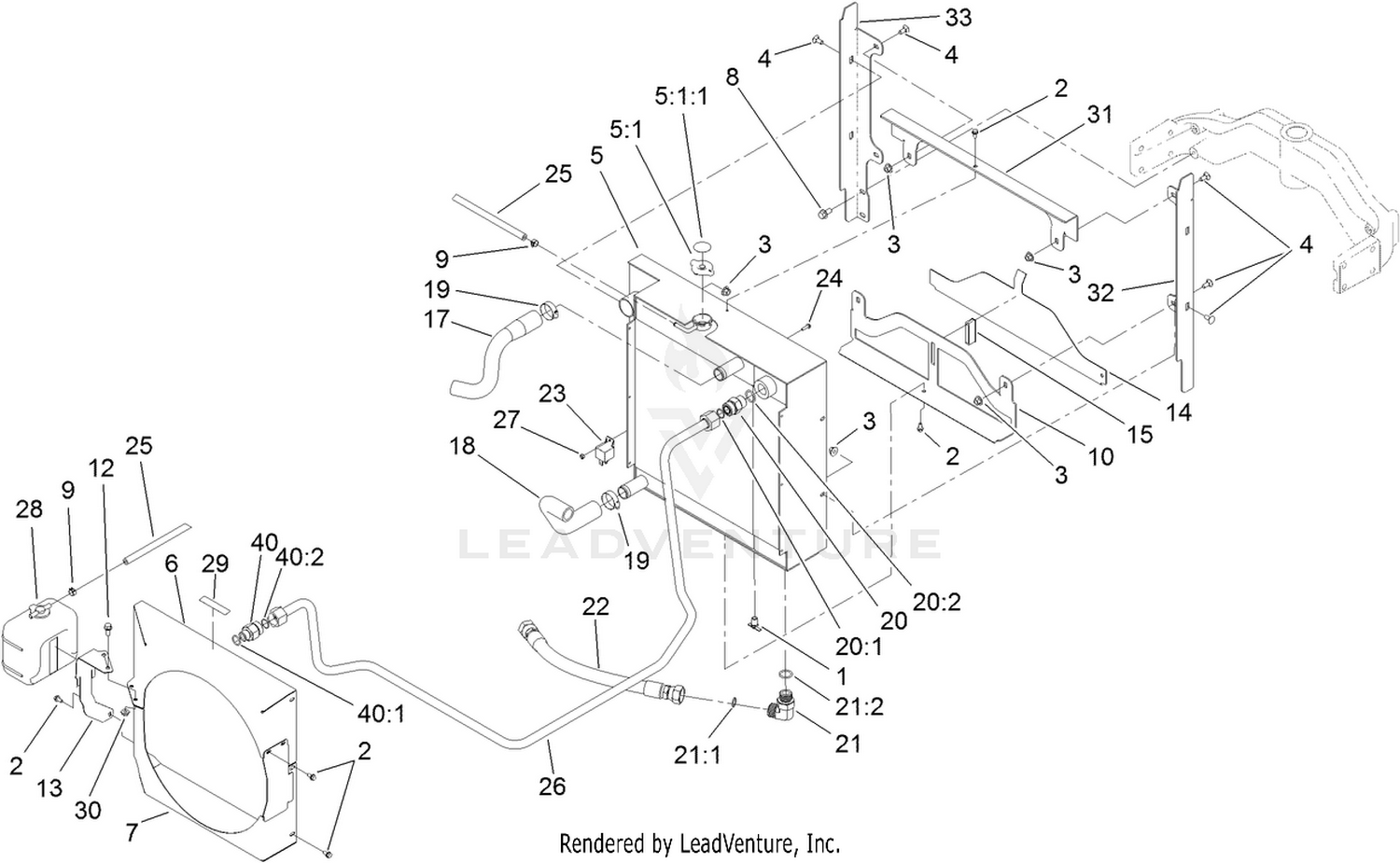 Radiator and Oil Cooler Assembly