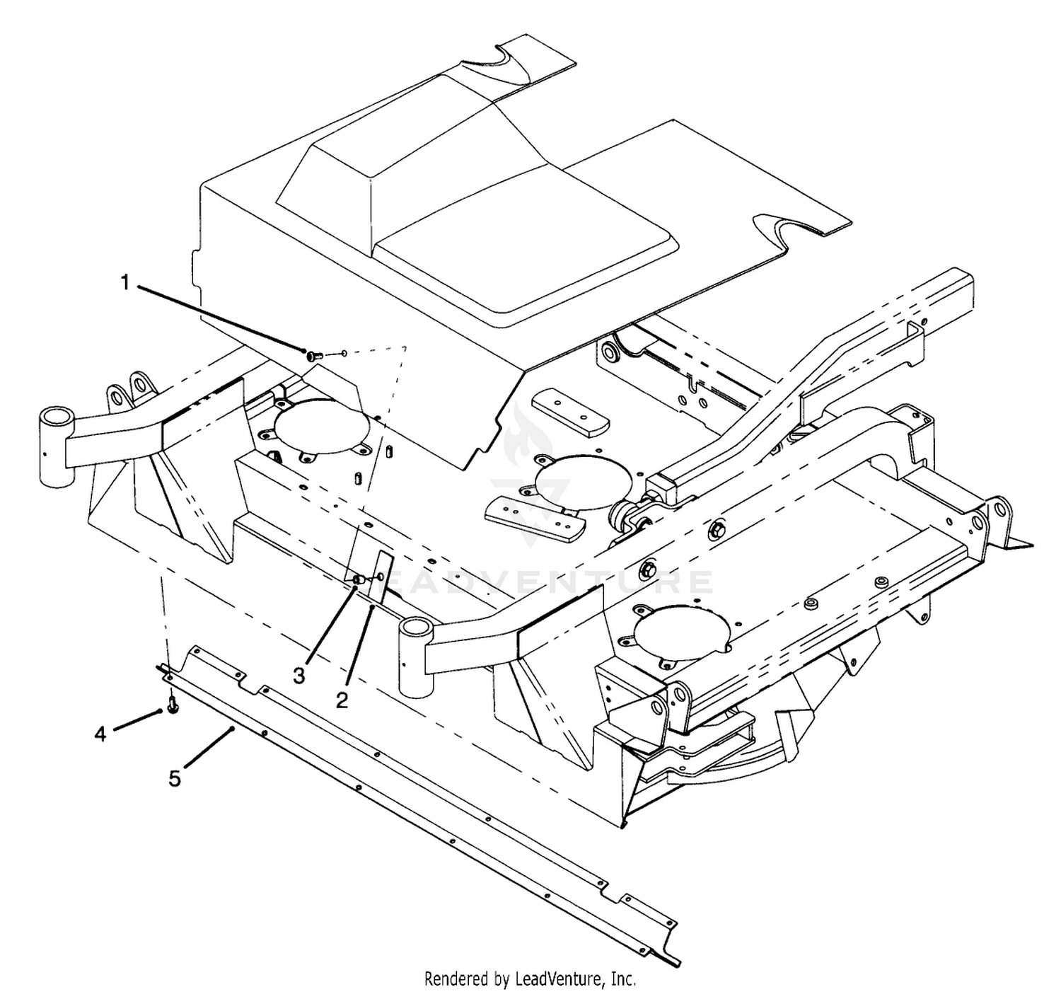 Center Deck Shield Assembly