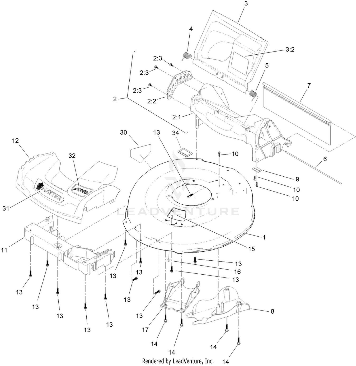 Chute  Rear Door Assembly