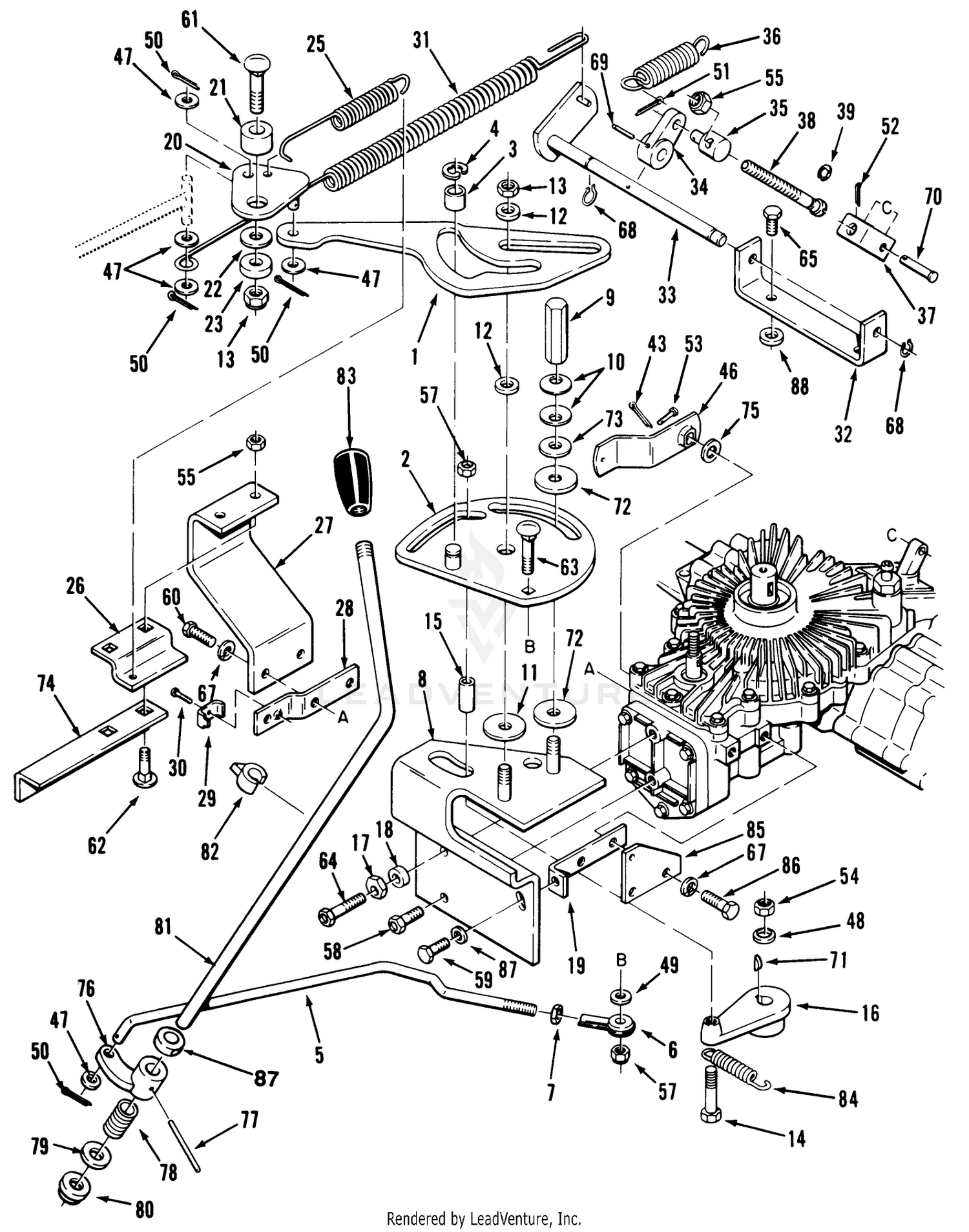Transmission Linkage Assembly (210-H  212-H)