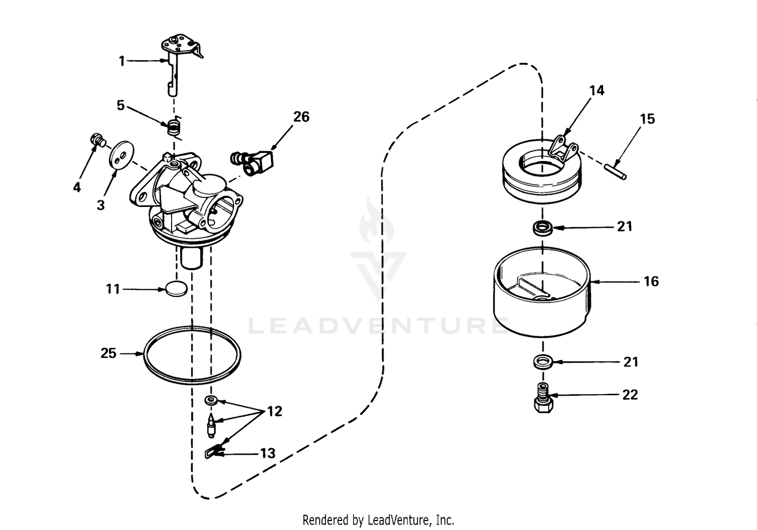 Carburetor No. 631784 (mower Model No.21610  21711)