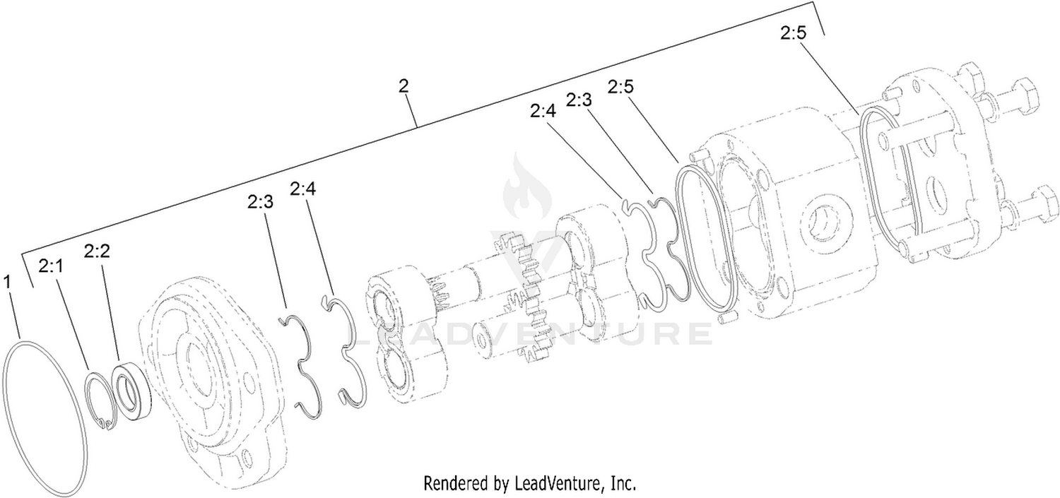 Hydraulic Gear Pump Assembly No. 114-9958