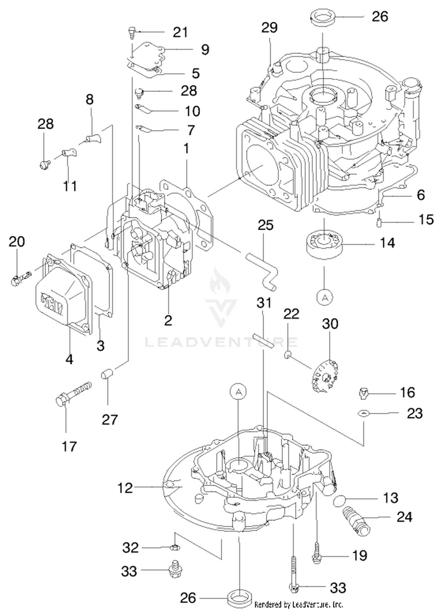 Cylinder/crankcase