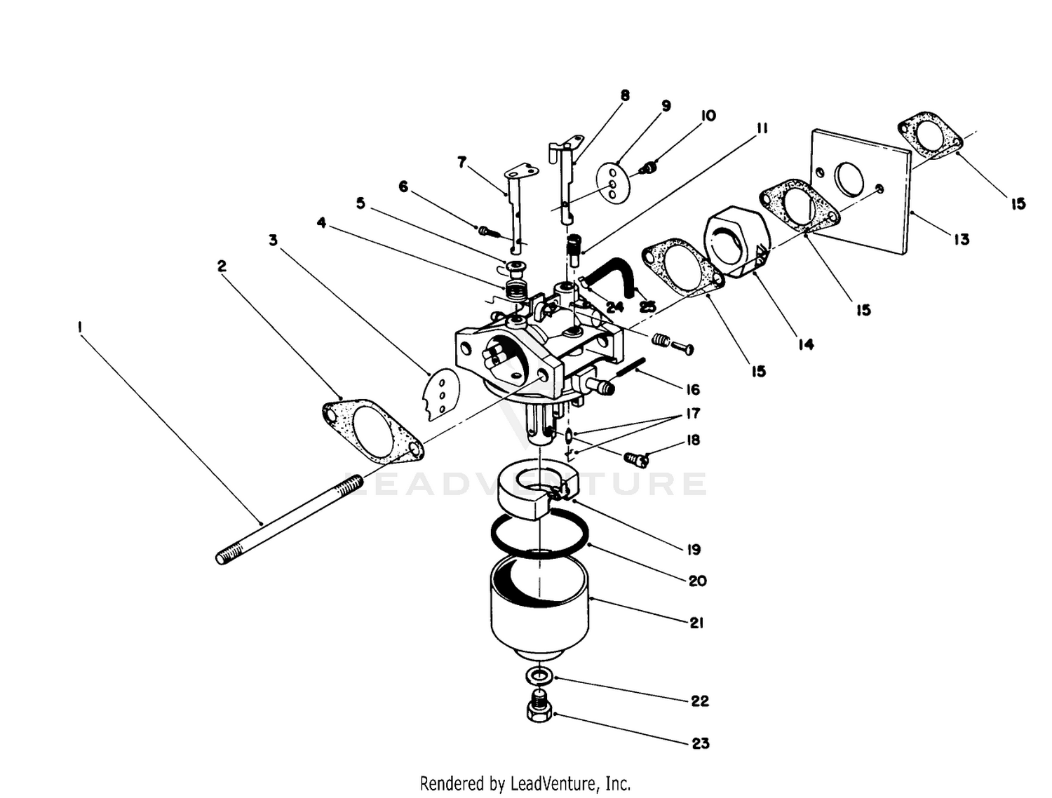Carburetor Assembly (model No. 47pj8)