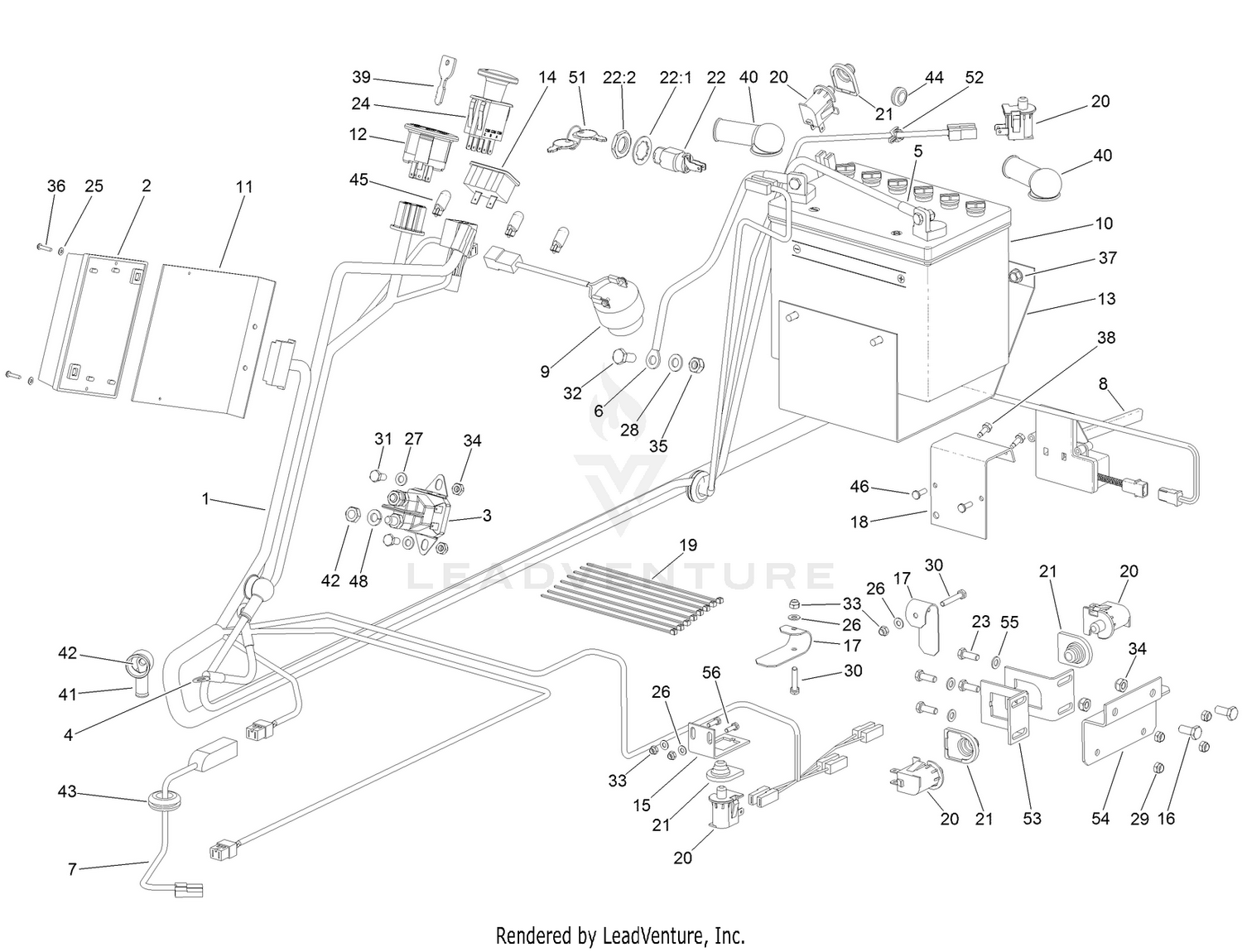 Battery and Electrical Assembly