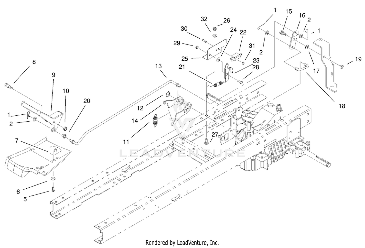 Hydro Transaxle Controls Assembly