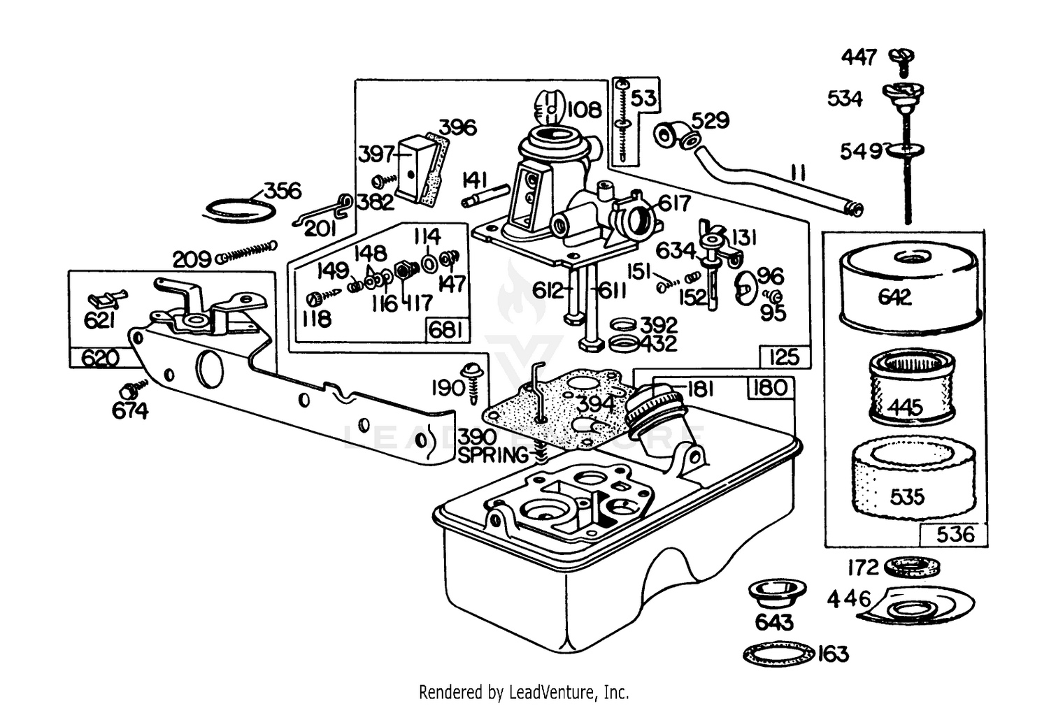 Carburetor Assembly Model No. 110908-0380-03