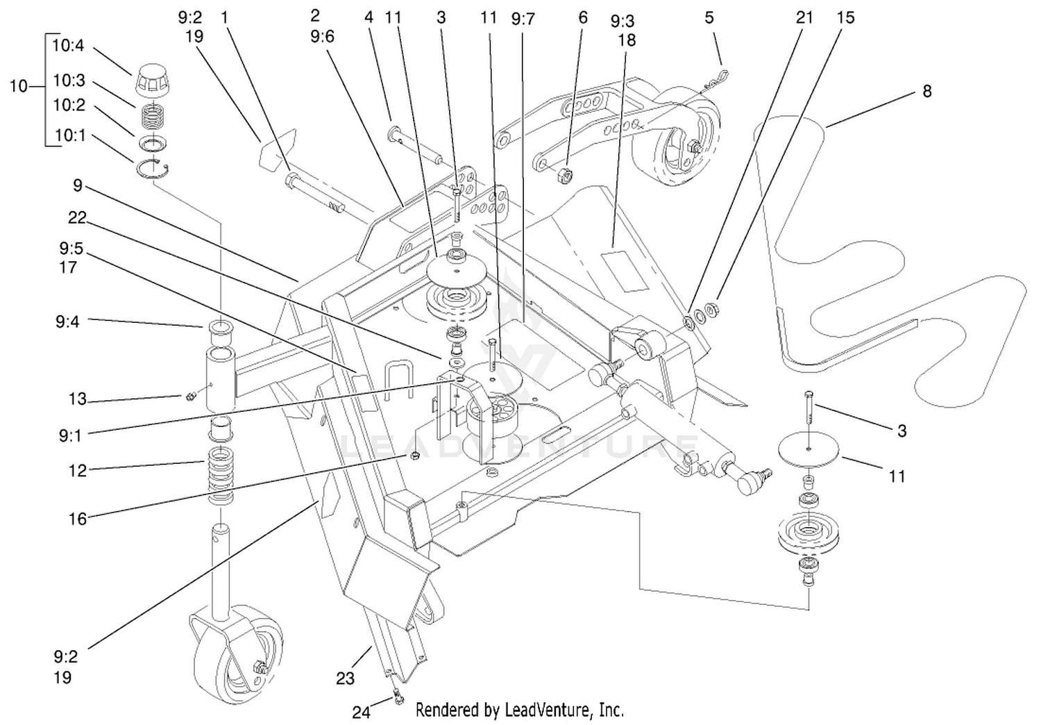 Right Hand Deck Assembly