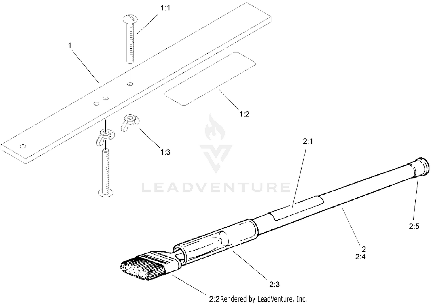Gauge Bar and Backlapping Brush Assembly