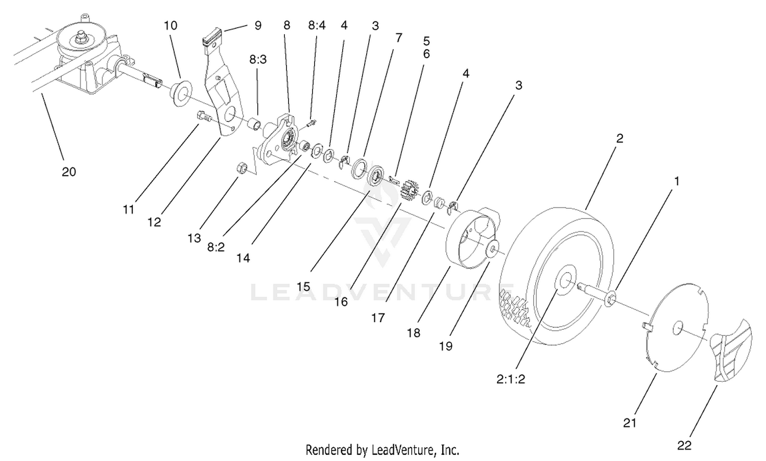 Gearcase And Wheel Assembly