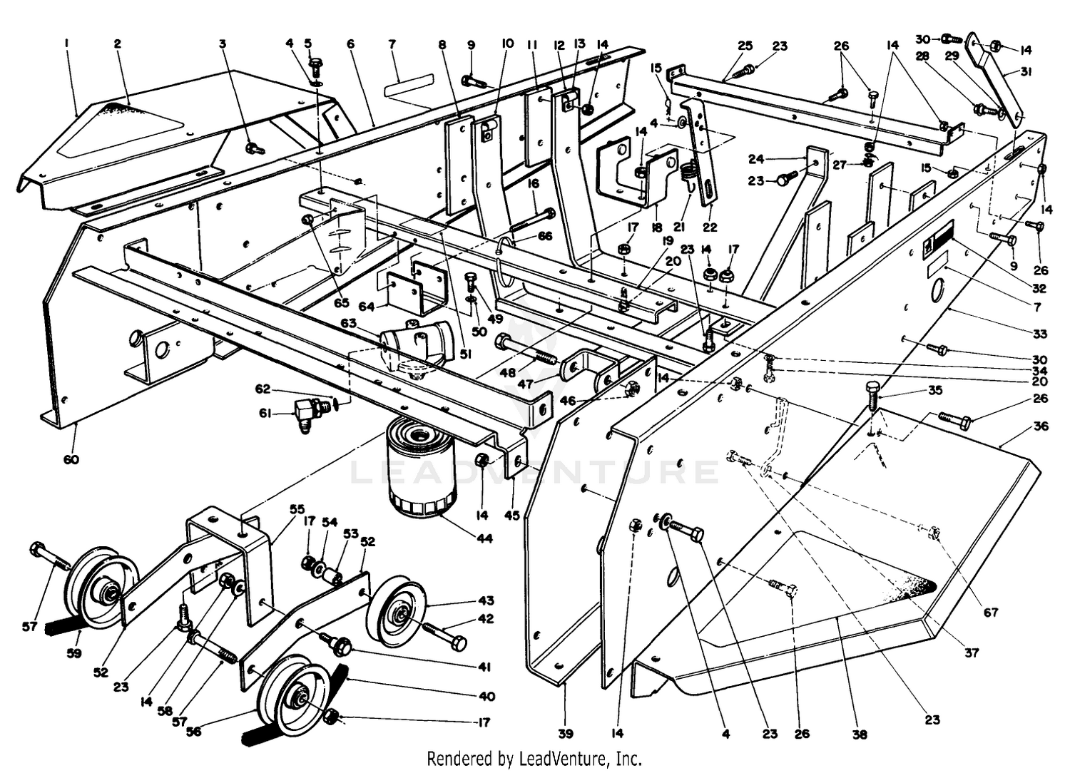 Frame  Jackshaft Assembly