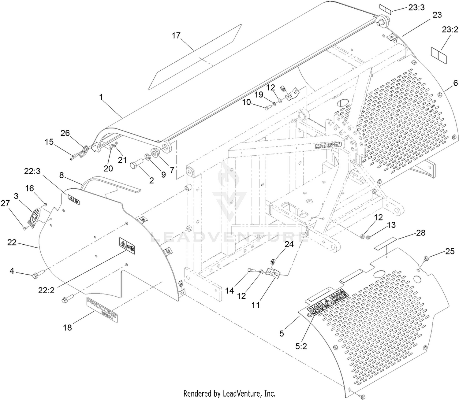 Screen and Hood Assembly