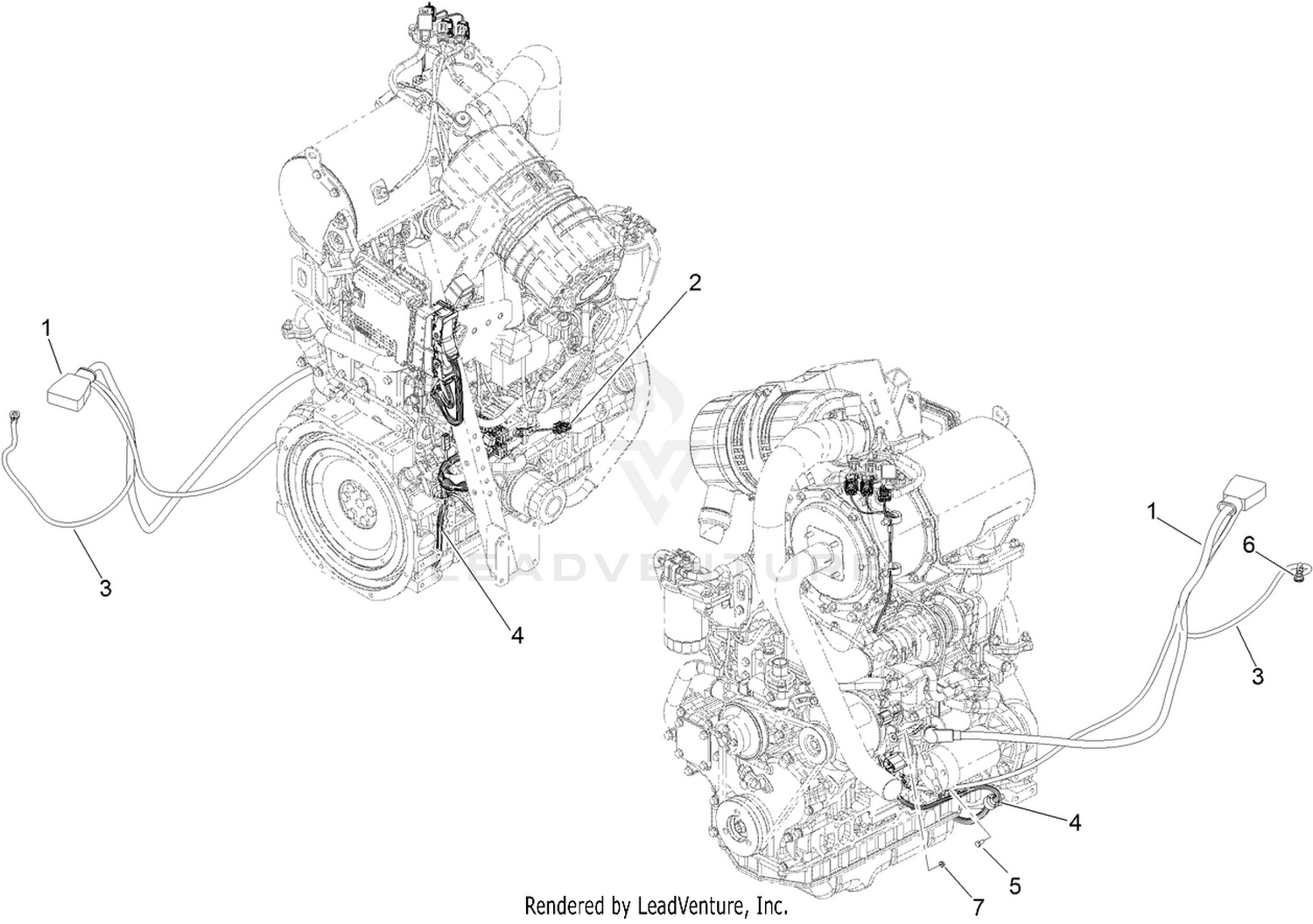 Battery and Engine Electrical Assembly