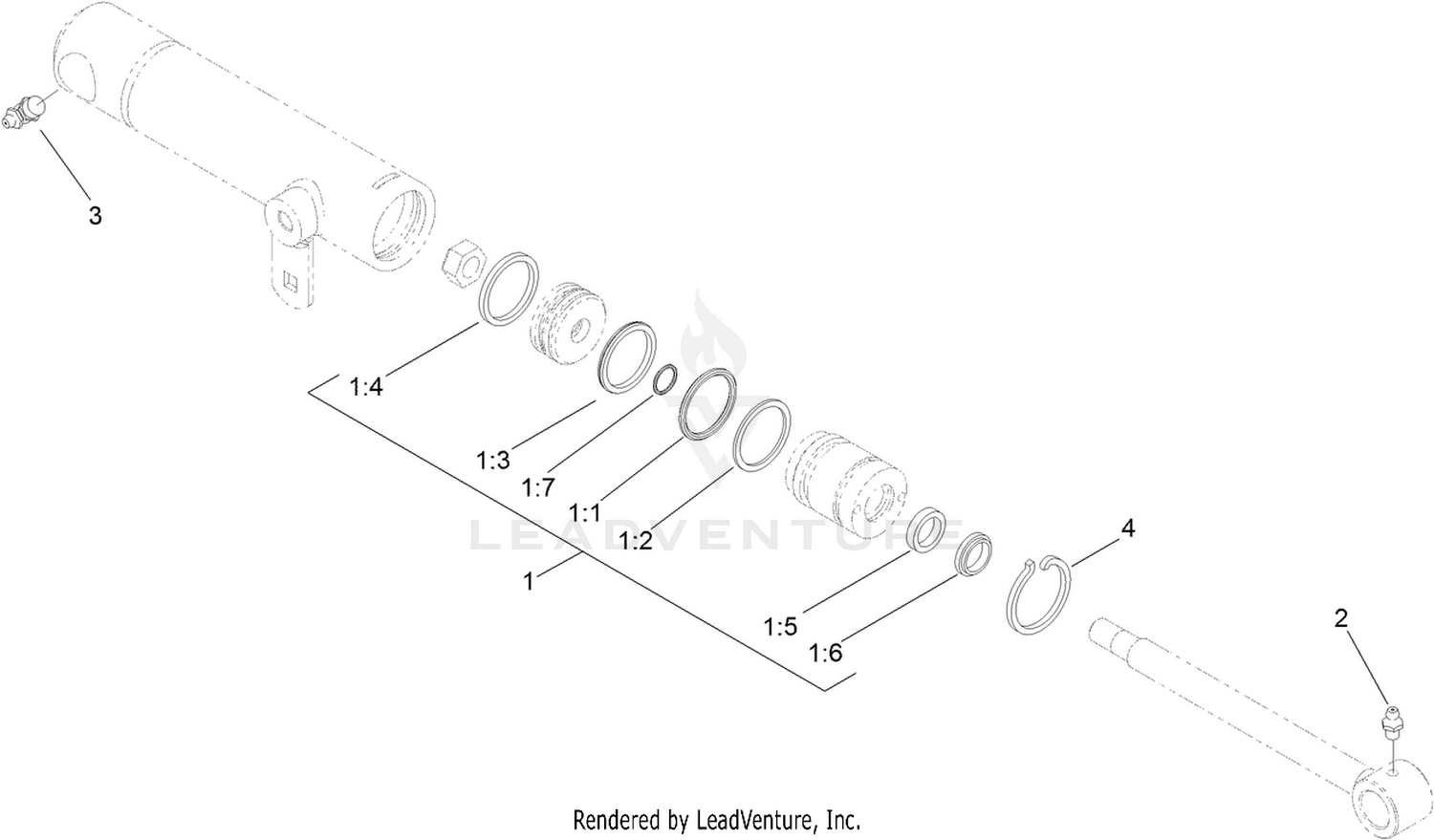 Hydraulic Cylinder Assembly No. 119-6991