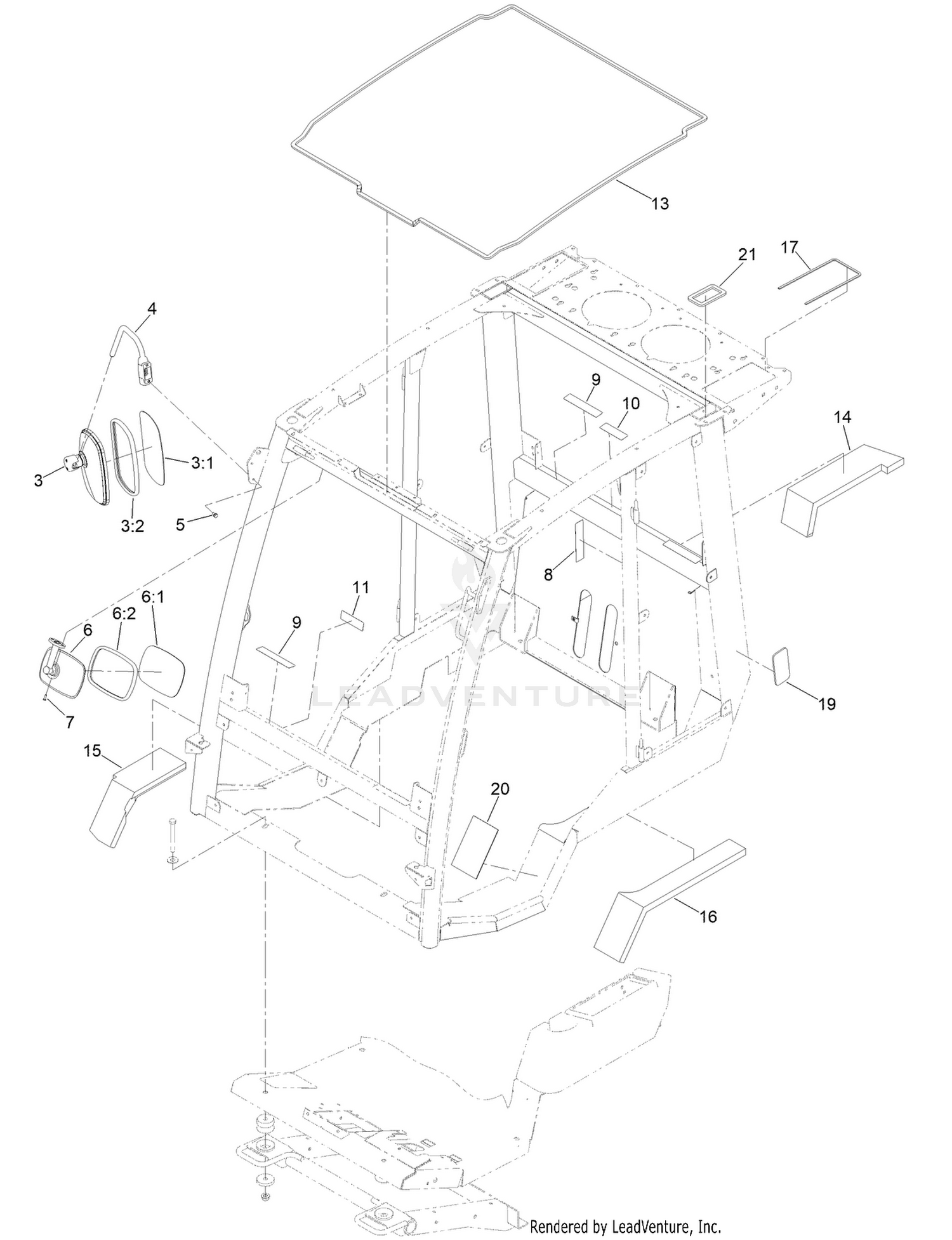 Frame, Mount and Seal Assembly