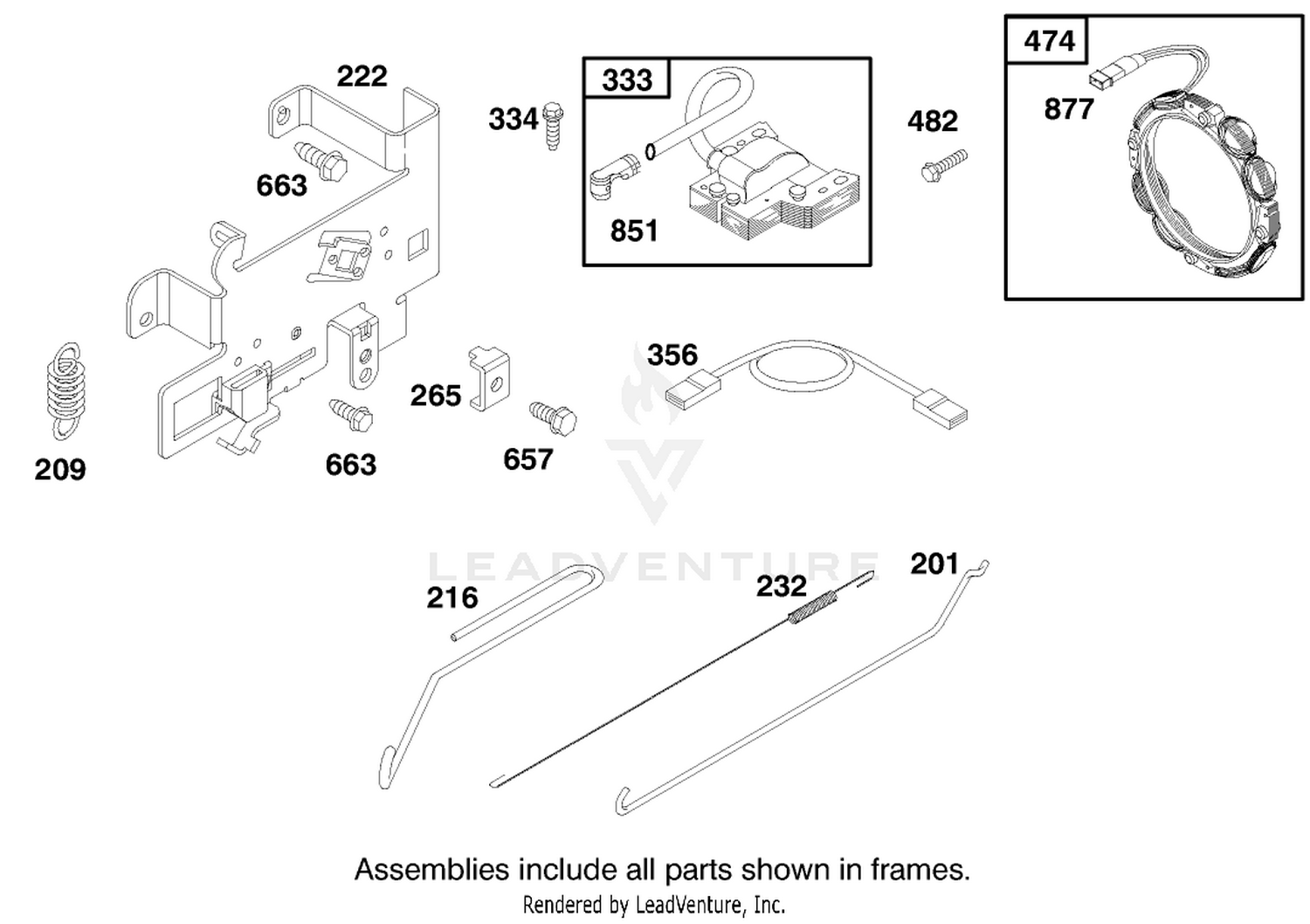 Engine Briggs  Stratton Model 284707-1148-E1 6