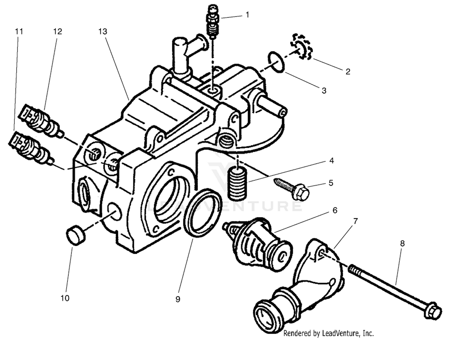 Coolant Outlet Box Assembly