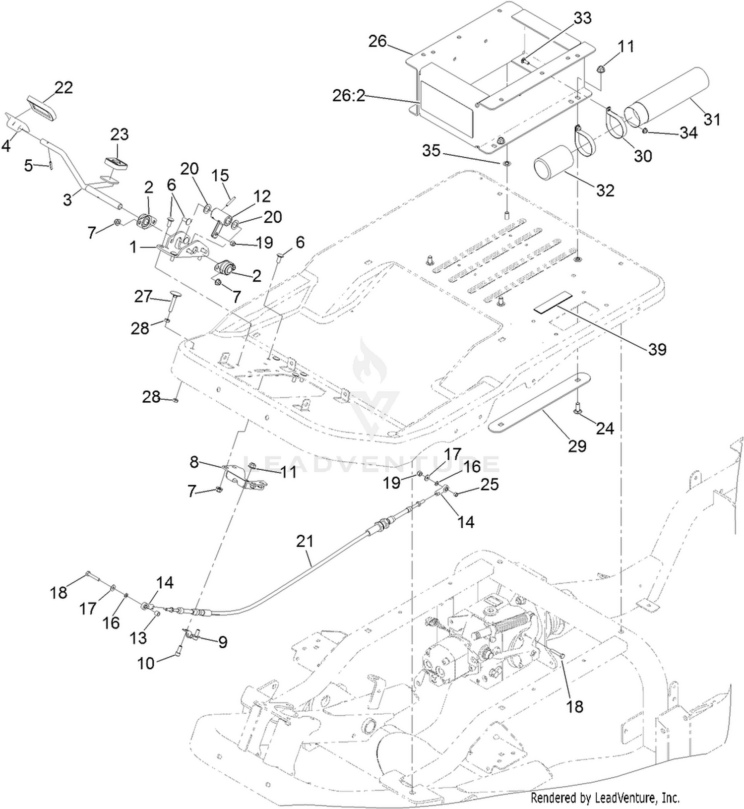 Traction Pedal Assembly
