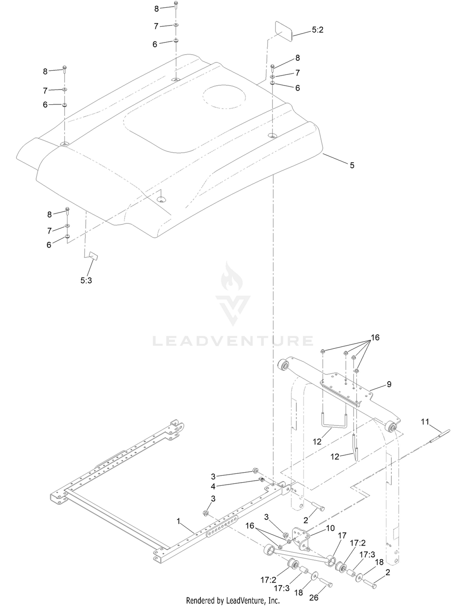 Groundsmaster 3280 Sunshade Assembly