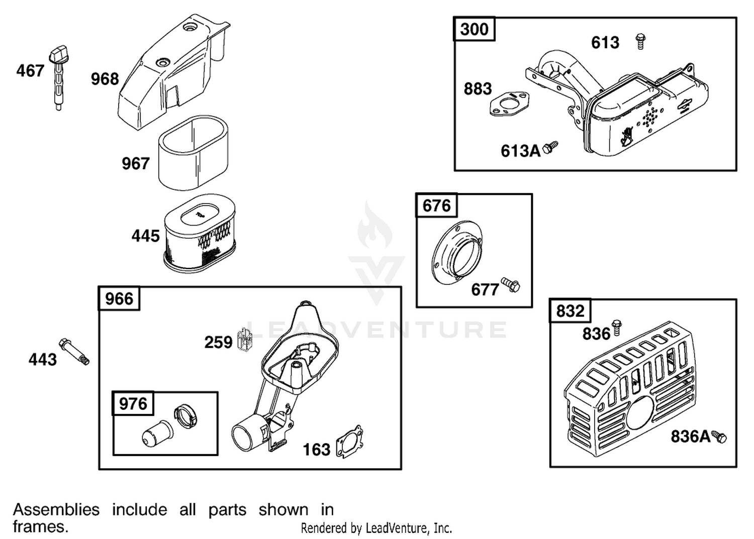 Engine Briggs  Stratton Model 123607-0153-E1 6
