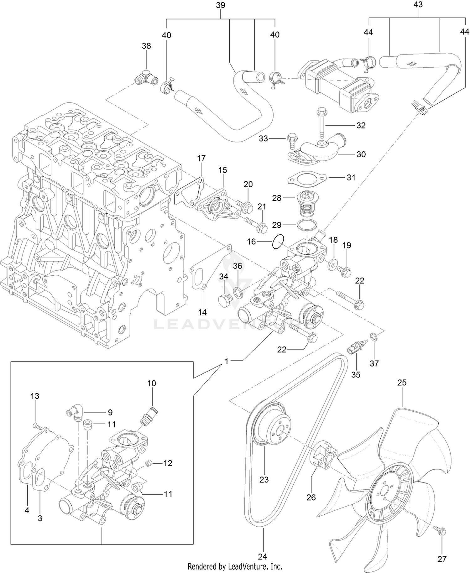 Cooling Water System Assembly