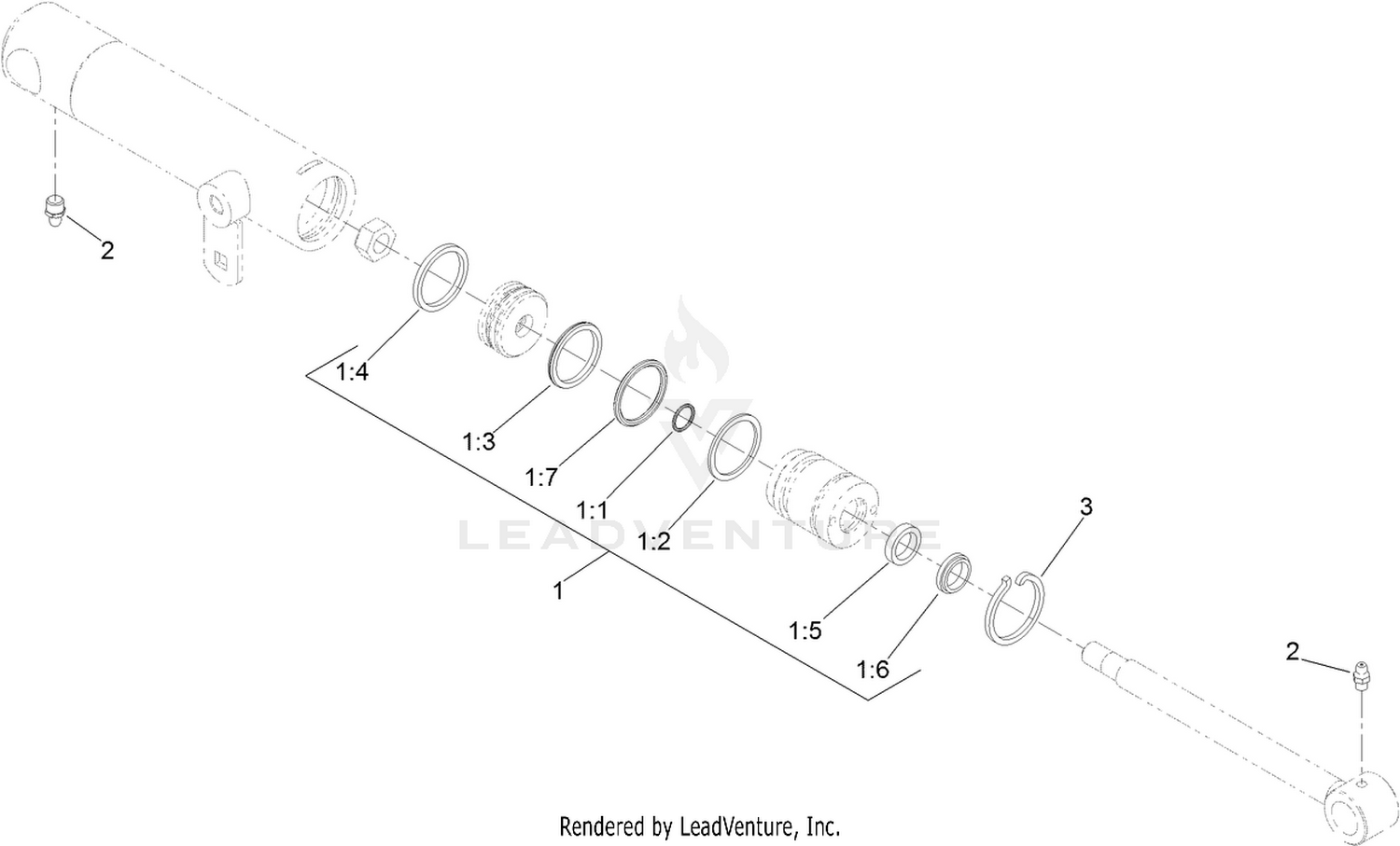 Hydraulic Cylinder Assembly No. 119-6991