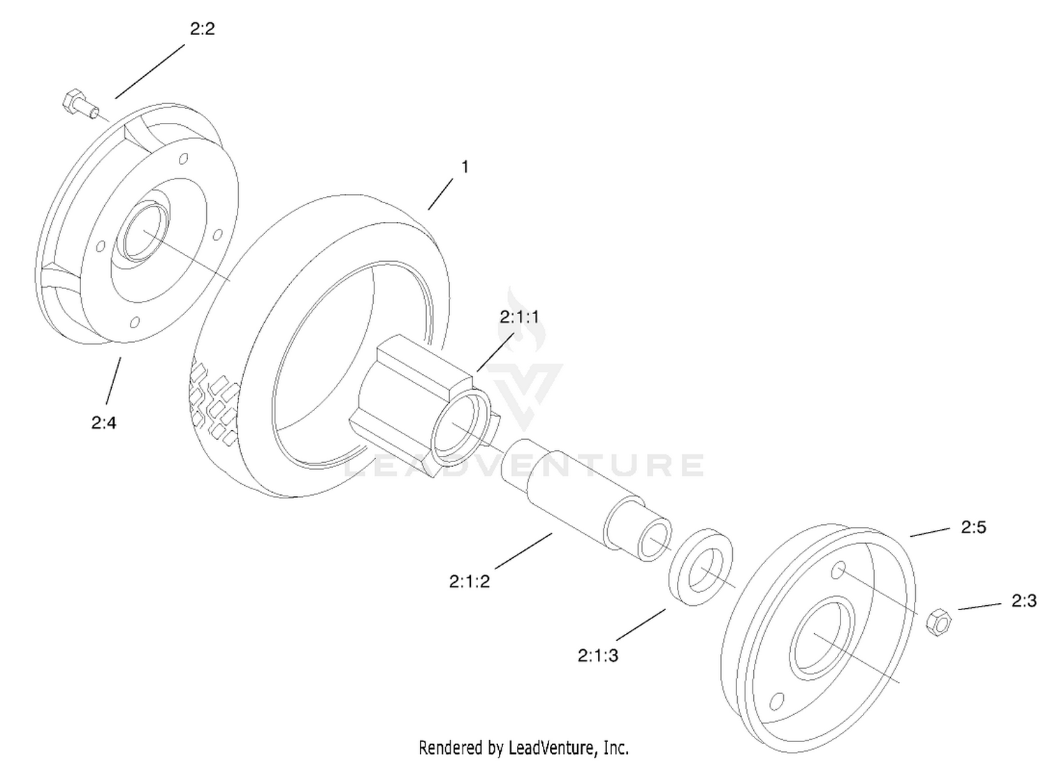Rear Wheel  Tire Assembly