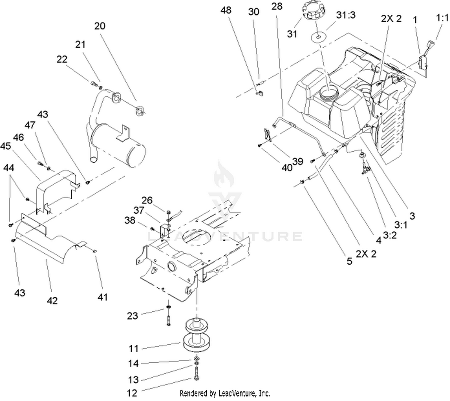 OHV Engine System Component Assembly