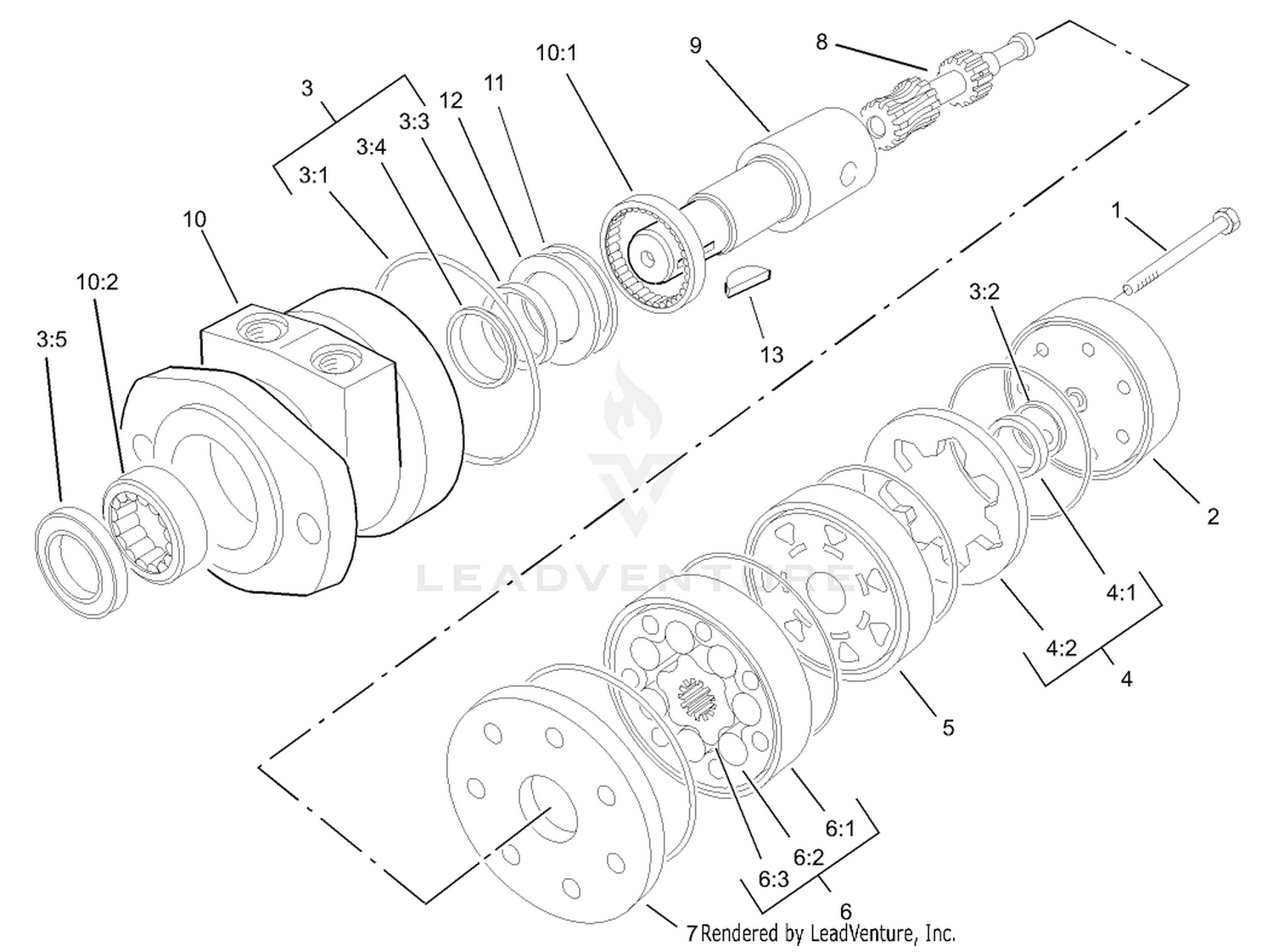 Hydraulic Motor Assembly No. 105-9455