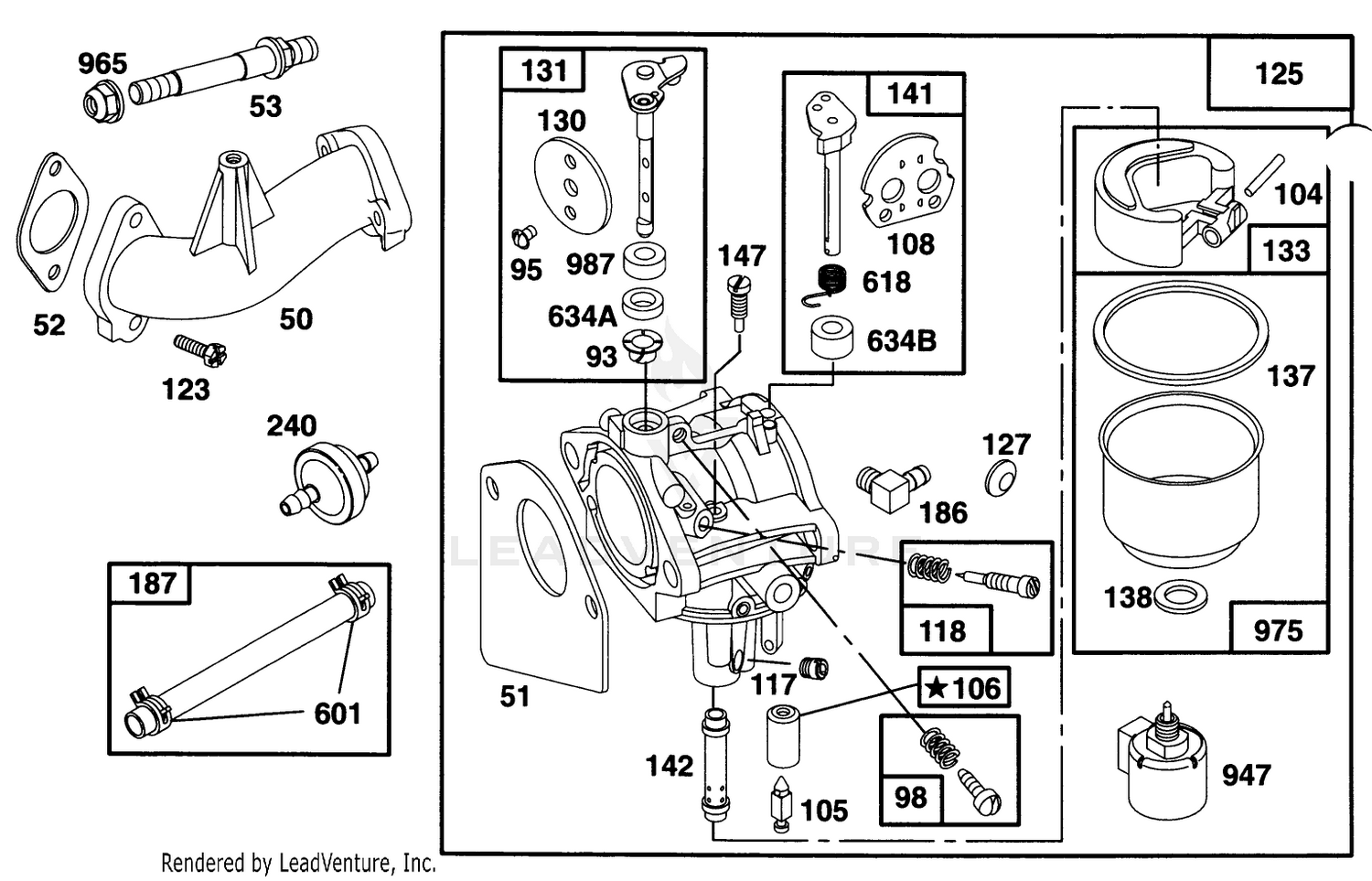 Engine Briggs  Stratton Model 28n707-0131-01 4
