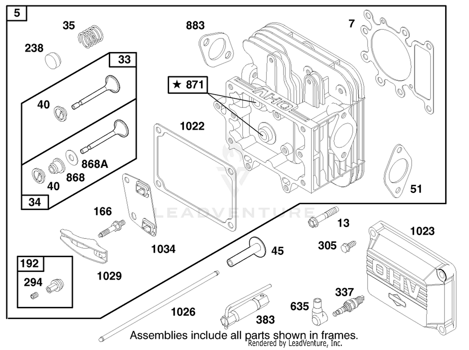 Engine Briggs  Stratton Model 28n777-1174-E1 2