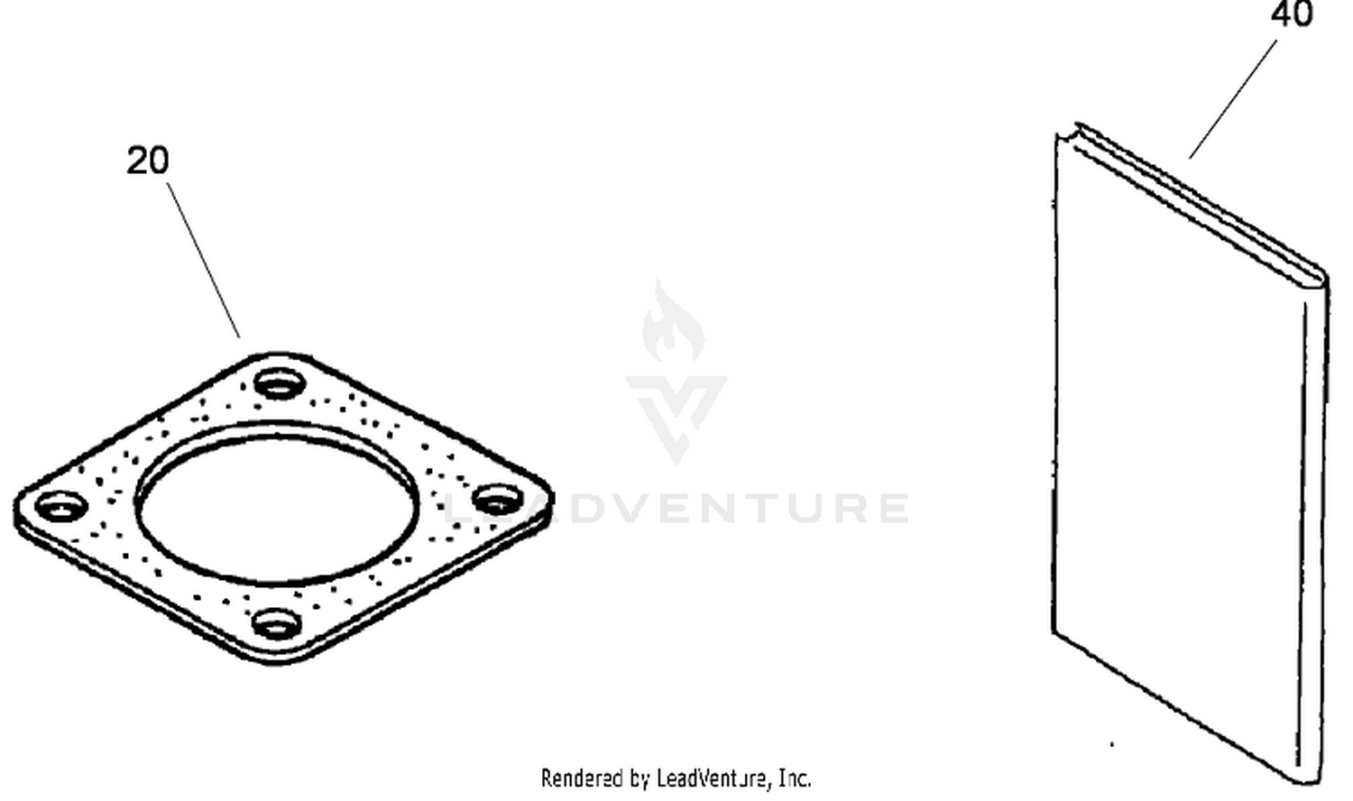 Muffler Gasket and Engine Operator Manual