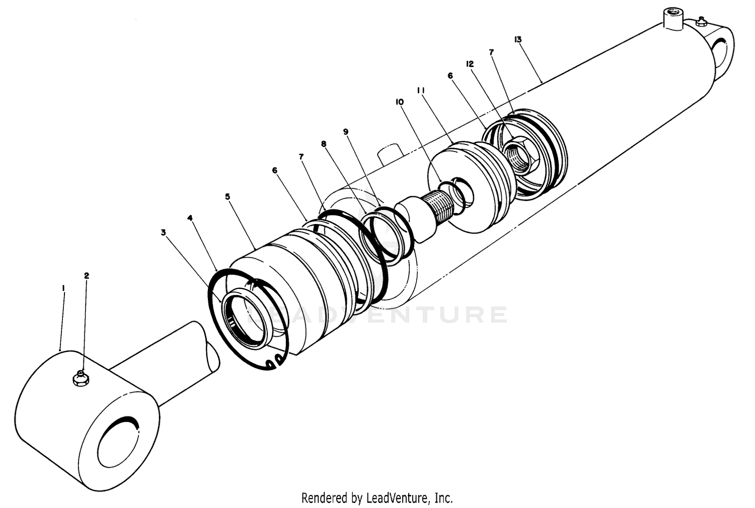 Hydraulic Cylinder Assembly No. 62-4250