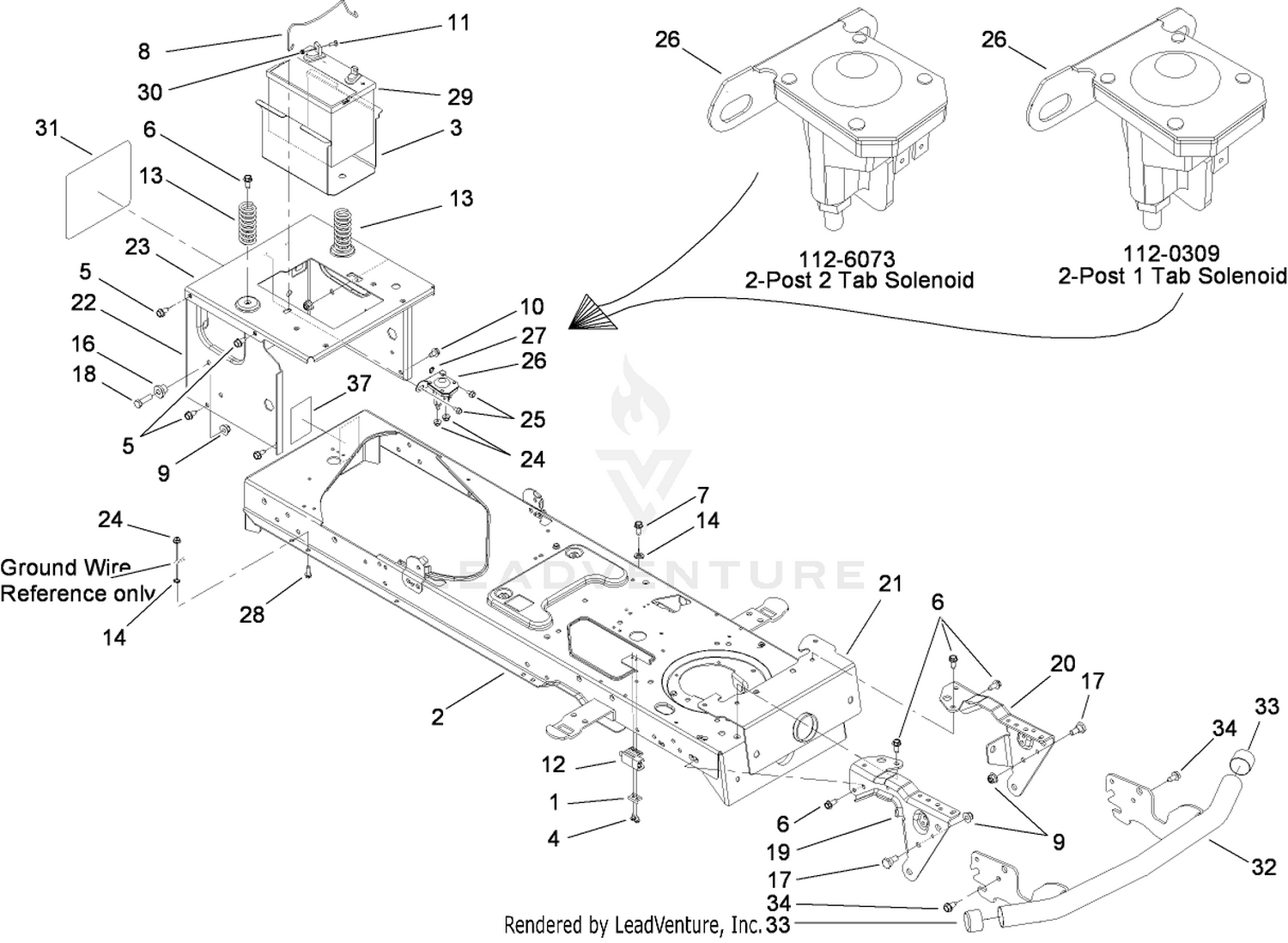 Frame and Battery Assembly