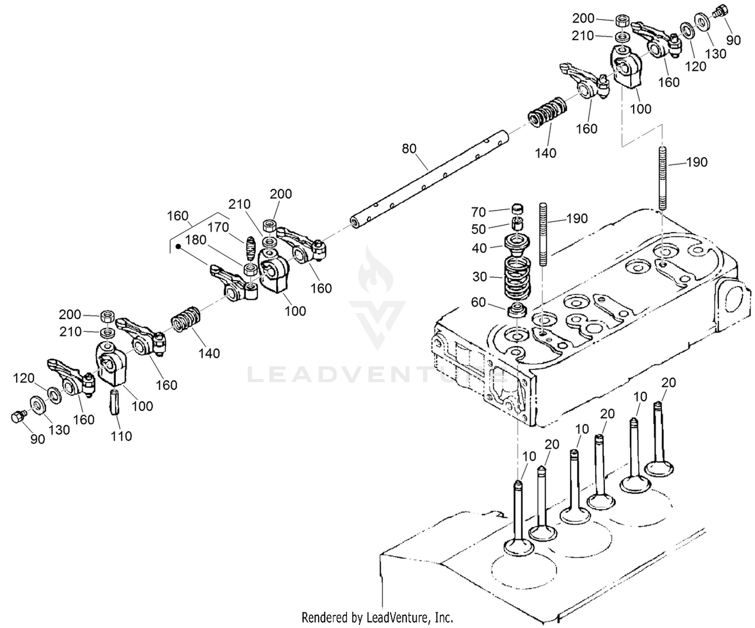 Valve and Rocker Arm Assembly