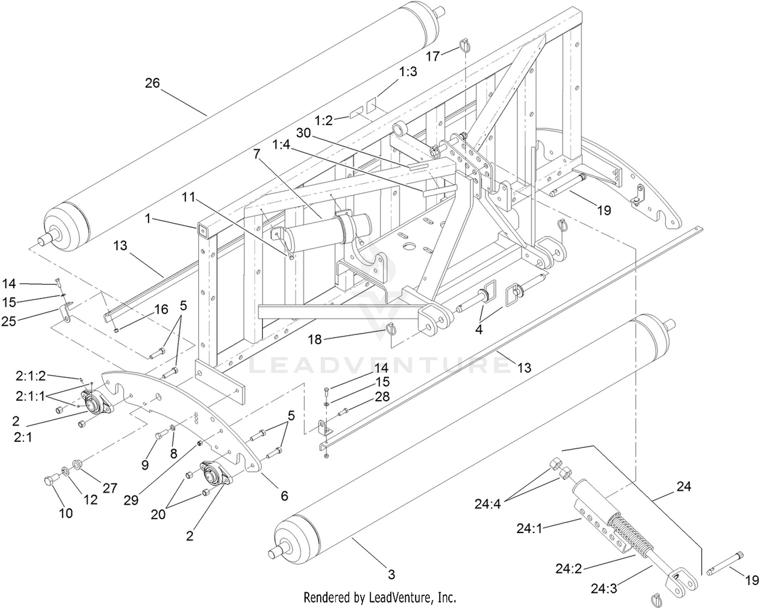 Frame and Roller Assembly