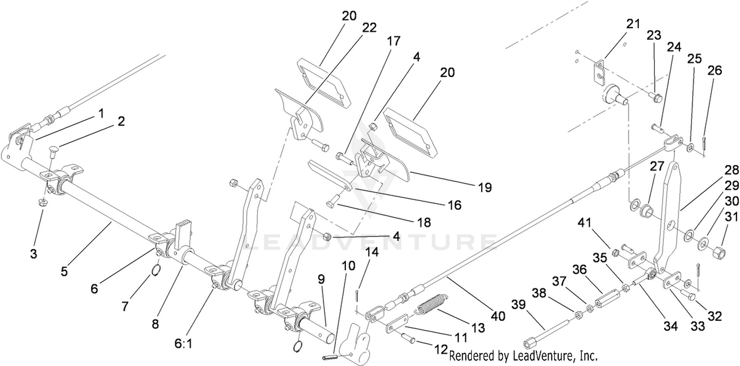 Brake Pedal and Linkage Assembly