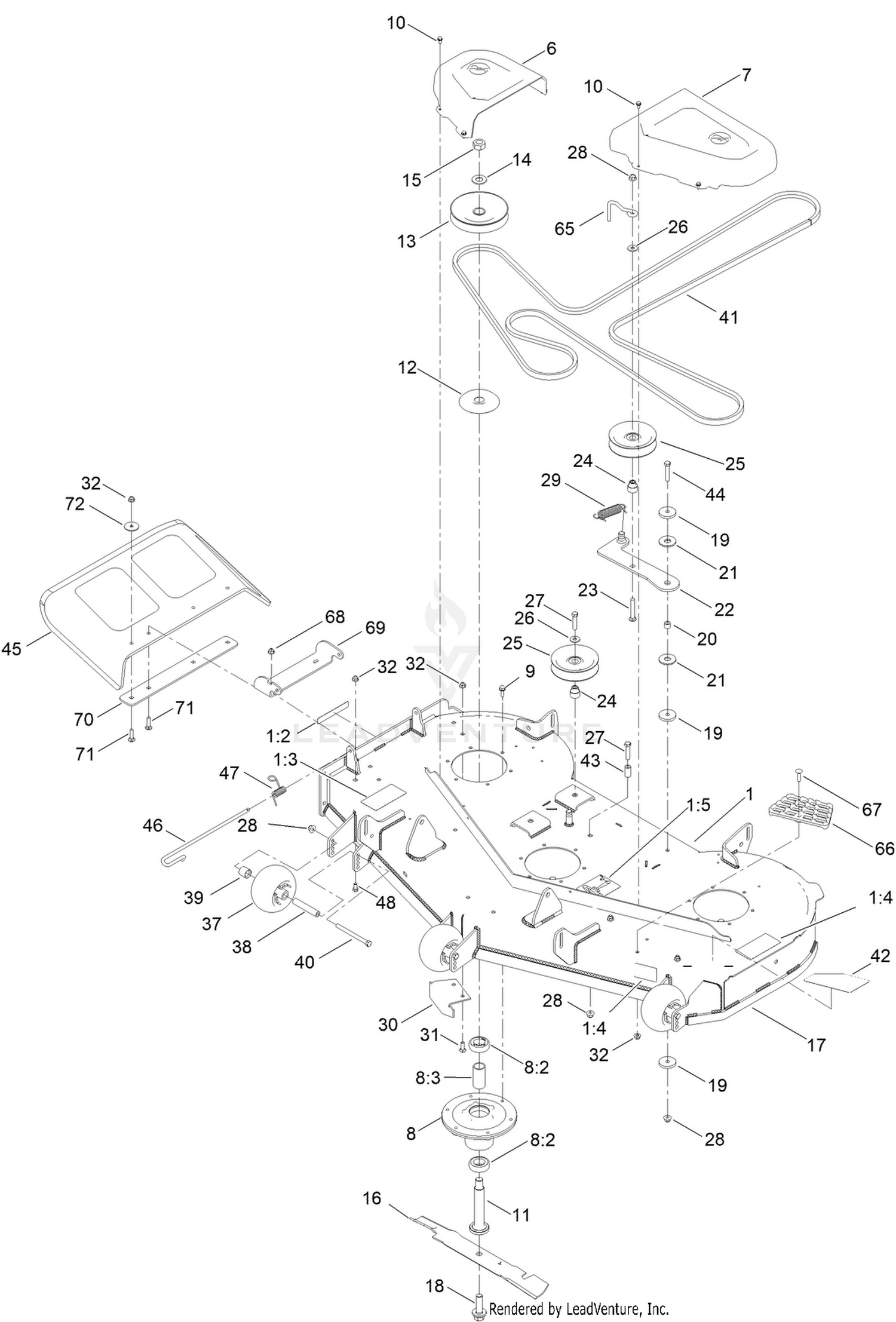 54in Deck Assembly